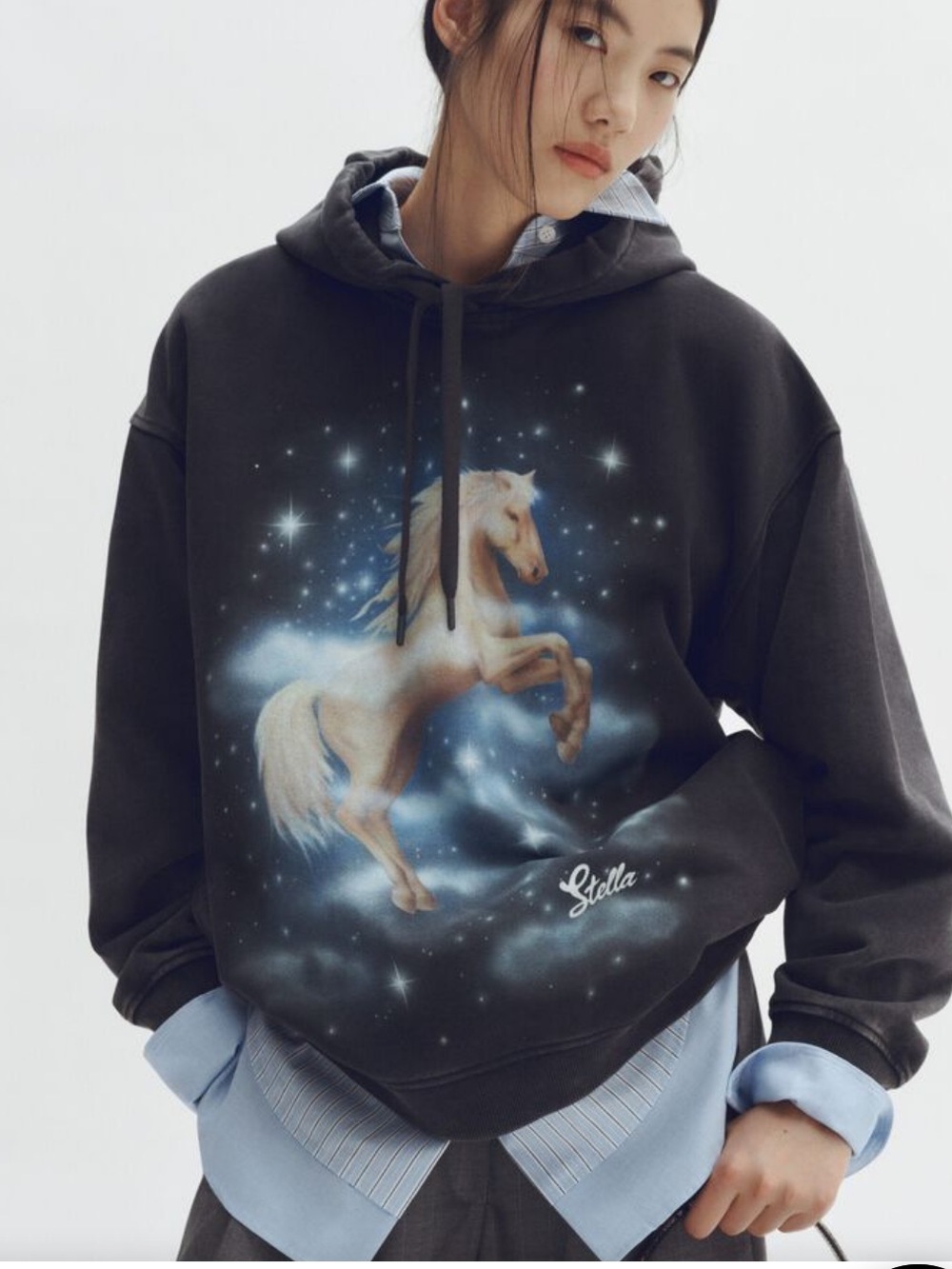 NWT (size small) H&M x Stella McCartney Women's Printed Cotton Hoodie - Picture 2 of 7